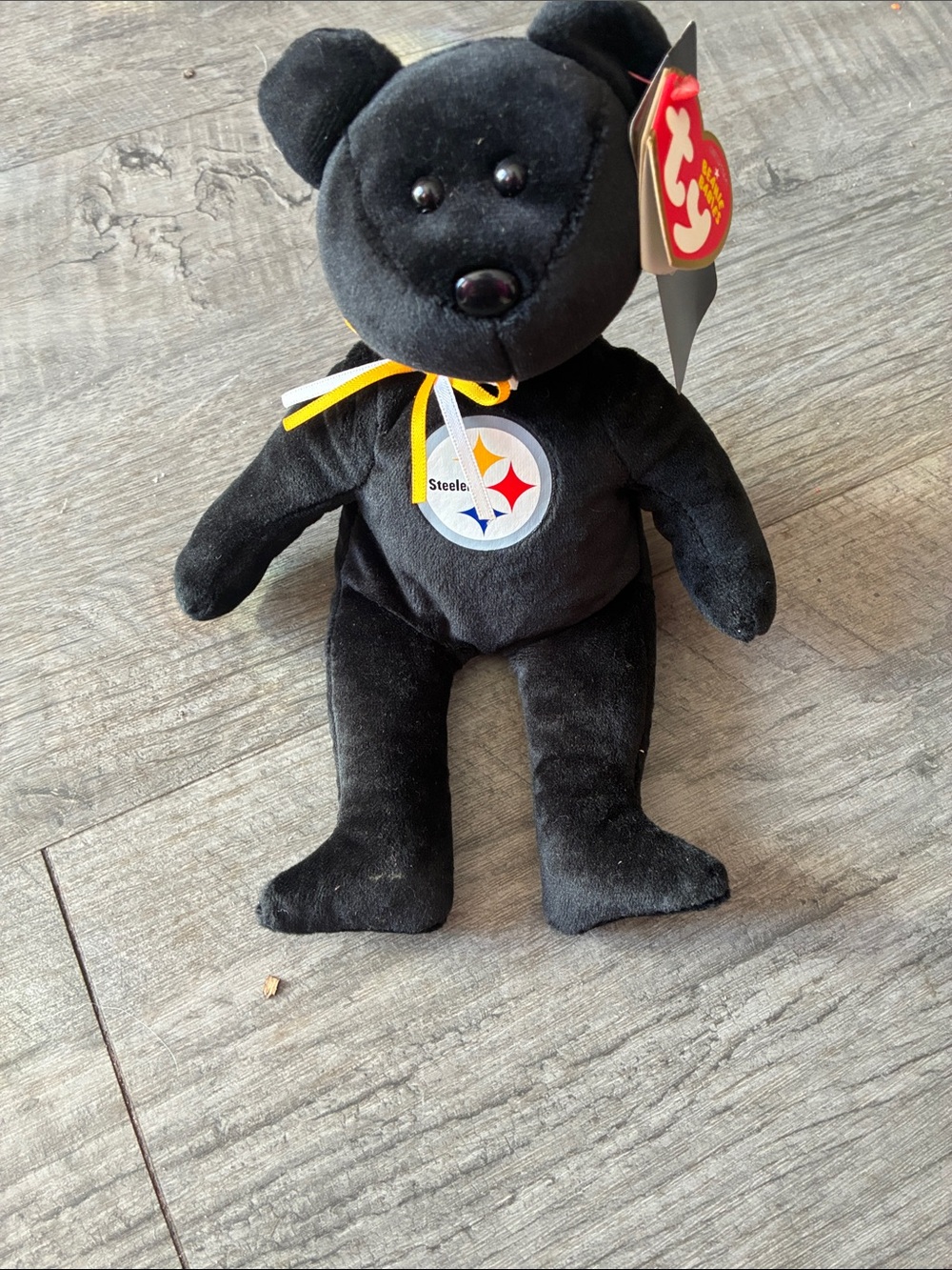 Steelers NFL beanie baby bear